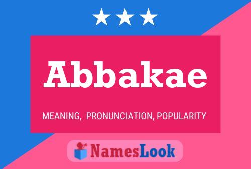 ملصق اسم Abbakae