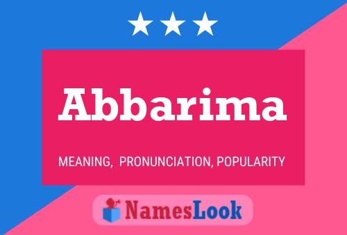 ملصق اسم Abbarima