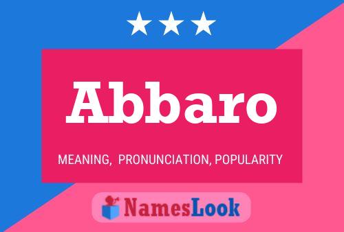 ملصق اسم Abbaro