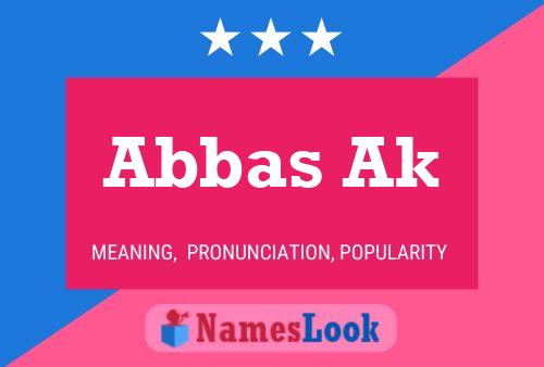 ملصق اسم Abbas Ak