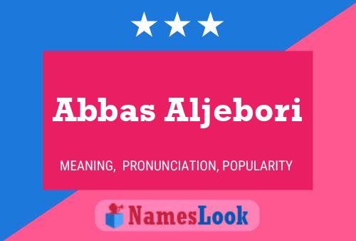 ملصق اسم Abbas Aljebori