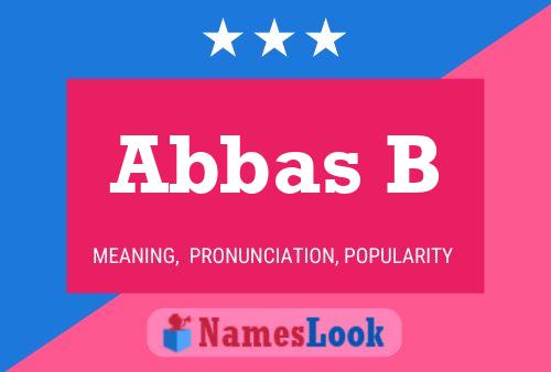 ملصق اسم Abbas B