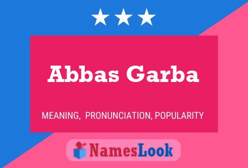 ملصق اسم Abbas Garba