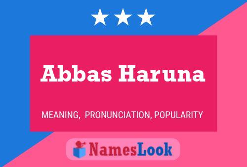 ملصق اسم Abbas Haruna