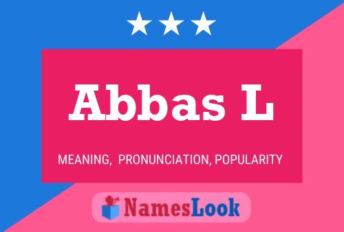 ملصق اسم Abbas L