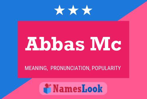 ملصق اسم Abbas Mc