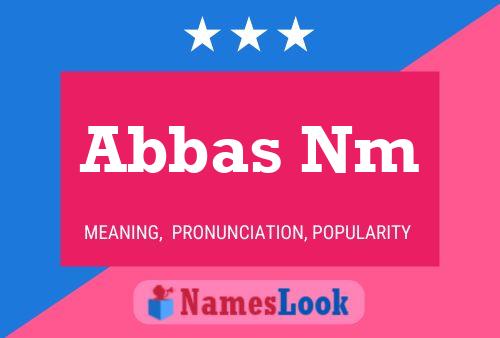 ملصق اسم Abbas Nm