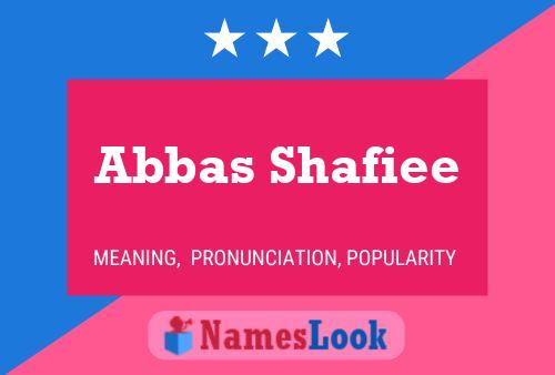 ملصق اسم Abbas Shafiee