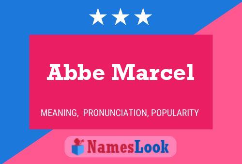 ملصق اسم Abbe Marcel