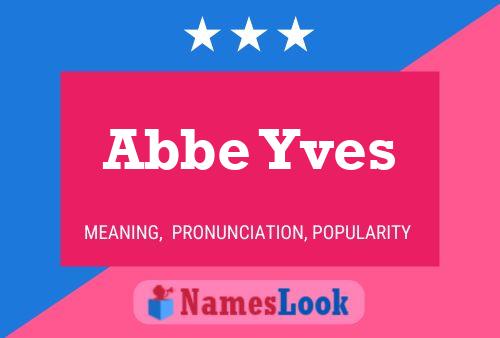 ملصق اسم Abbe Yves