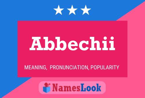 ملصق اسم Abbechii