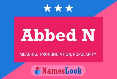 ملصق اسم Abbed N