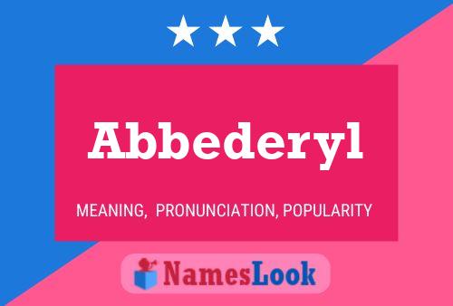 ملصق اسم Abbederyl