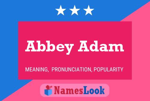 ملصق اسم Abbey Adam