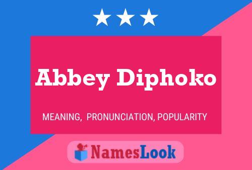 ملصق اسم Abbey Diphoko