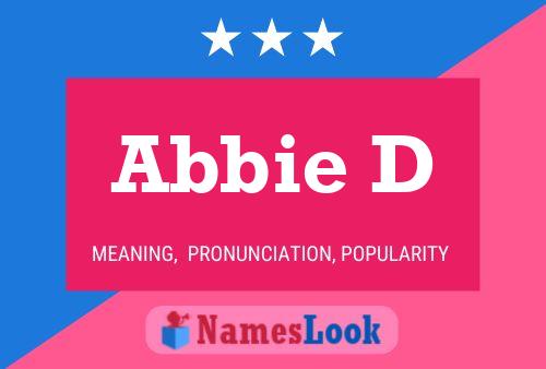 ملصق اسم Abbie D