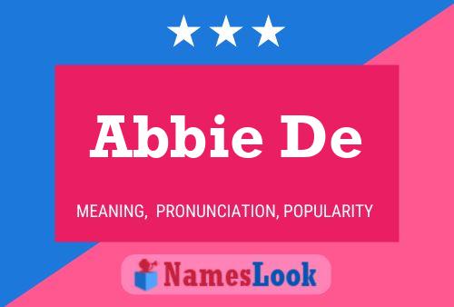 ملصق اسم Abbie De