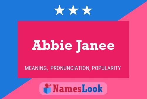 ملصق اسم Abbie Janee