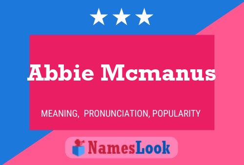 ملصق اسم Abbie Mcmanus