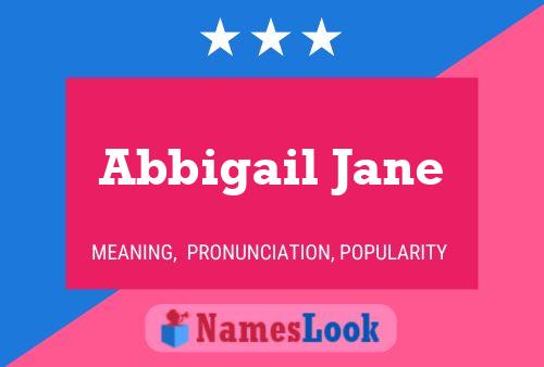 ملصق اسم Abbigail Jane