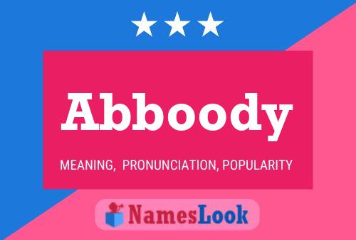 ملصق اسم Abboody