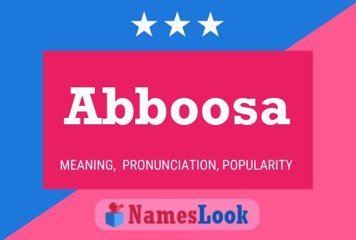 ملصق اسم Abboosa