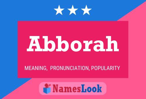 ملصق اسم Abborah