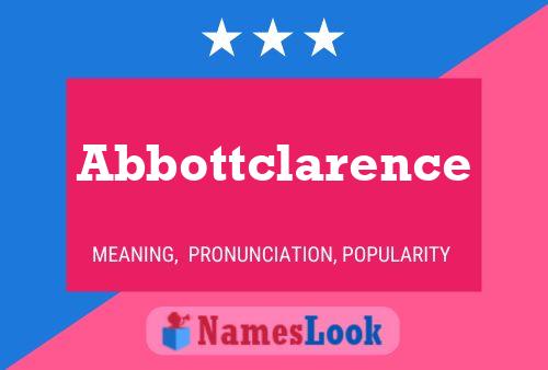 ملصق اسم Abbottclarence