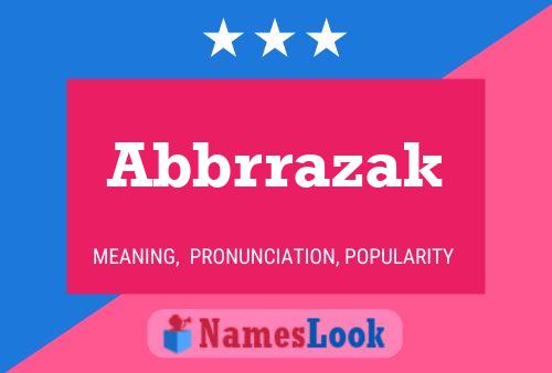 ملصق اسم Abbrrazak