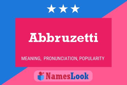 ملصق اسم Abbruzetti