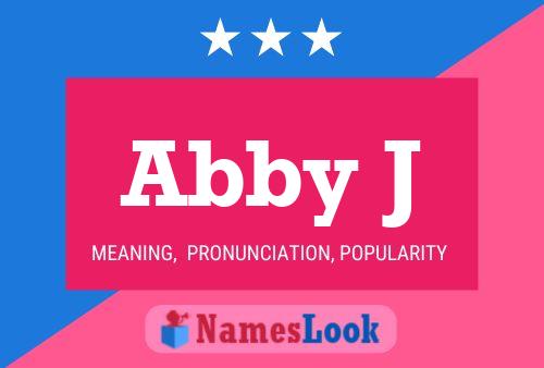 ملصق اسم Abby J