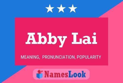 ملصق اسم Abby Lai