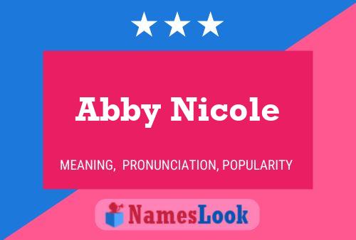 ملصق اسم Abby Nicole