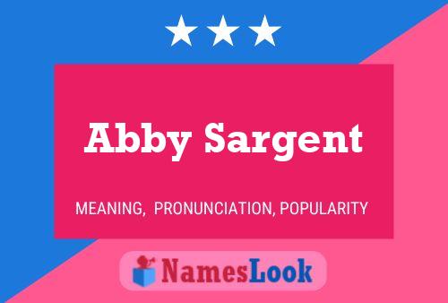 ملصق اسم Abby Sargent