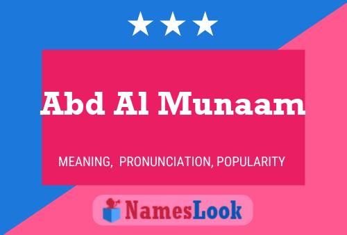 ملصق اسم Abd Al Munaam