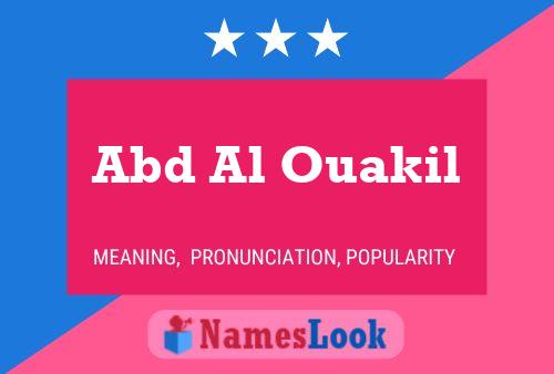 ملصق اسم Abd Al Ouakil