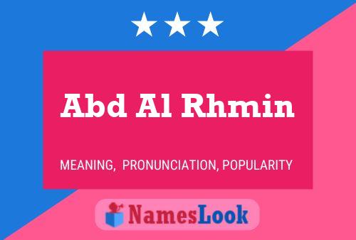 ملصق اسم Abd Al Rhmin