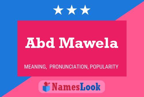 ملصق اسم Abd Mawela