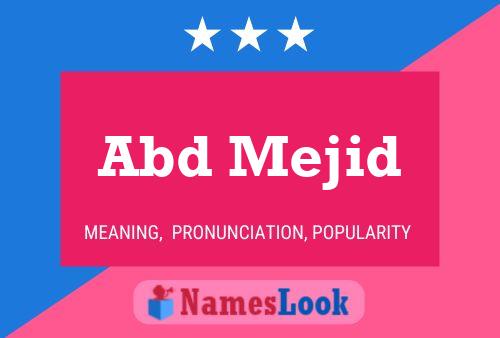 ملصق اسم Abd Mejid