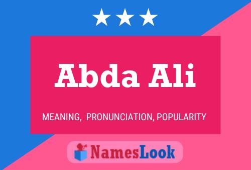 ملصق اسم Abda Ali