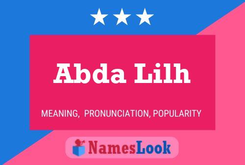 ملصق اسم Abda Lilh