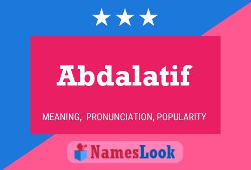 ملصق اسم Abdalatif