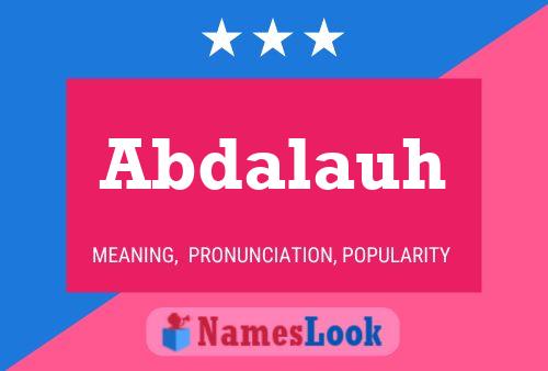 ملصق اسم Abdalauh