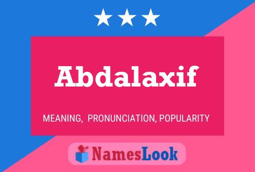 ملصق اسم Abdalaxif