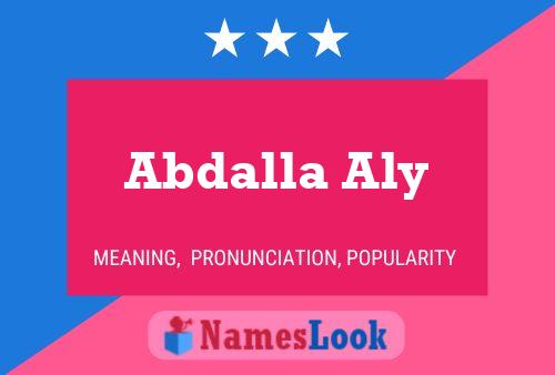 ملصق اسم Abdalla Aly