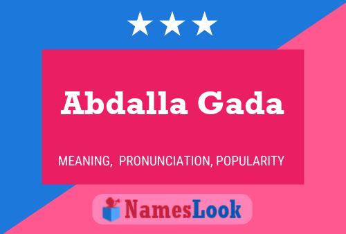 ملصق اسم Abdalla Gada