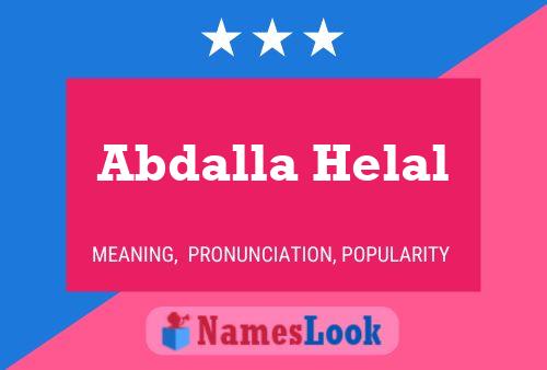 ملصق اسم Abdalla Helal