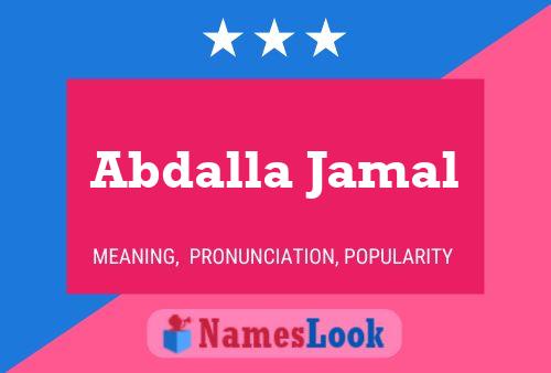 ملصق اسم Abdalla Jamal