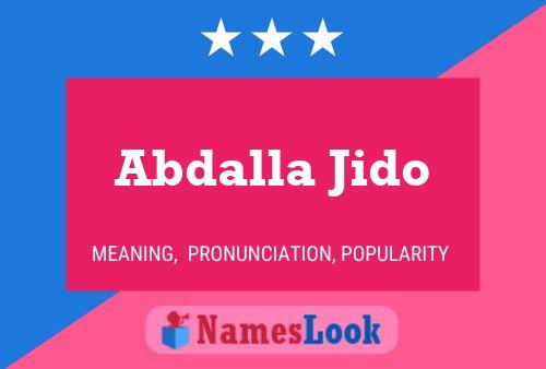 ملصق اسم Abdalla Jido