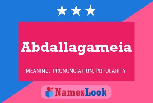 ملصق اسم Abdallagameia